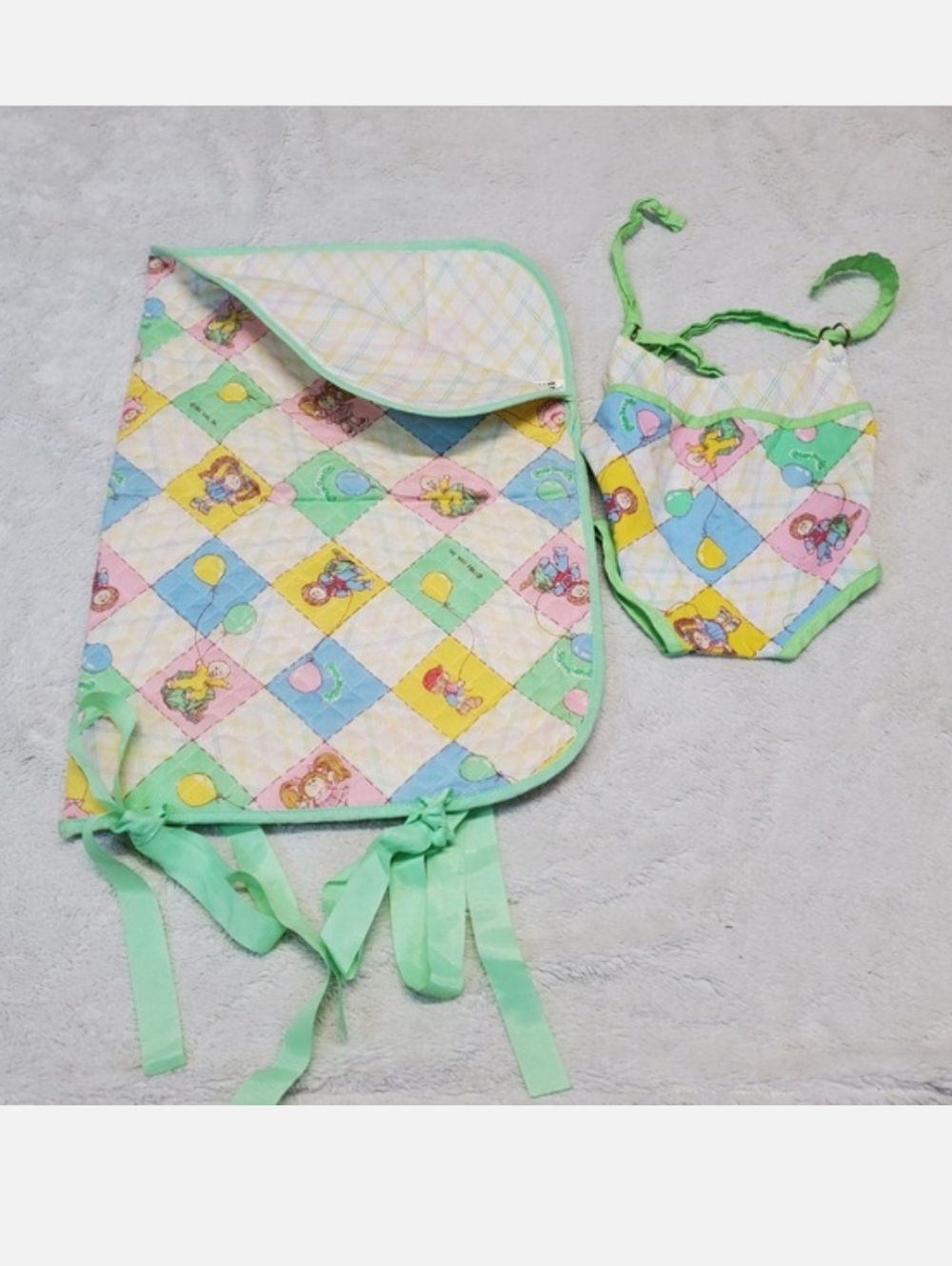 Vintage Cabbage Patch Kids‎ Doll Carrier Slumber Sleeping Bag Bedding 1980s